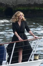 JULIA ROBERTS on the Set of Lancome Commercial in Paris 09/17/2021