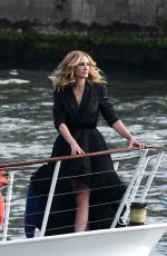 JULIA ROBERTS on the Set of Lancome Commercial in Paris 09/17/2021