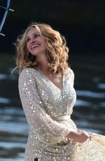 JULIA ROBERTS on the Set of Lancome Commercial in Paris 09/17/2021