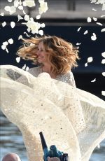 JULIA ROBERTS on the Set of Lancome Commercial in Paris 09/17/2021