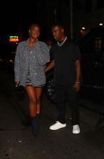 JUSTINE SKYE and Giveon at Carbone in New York 09/14/2021