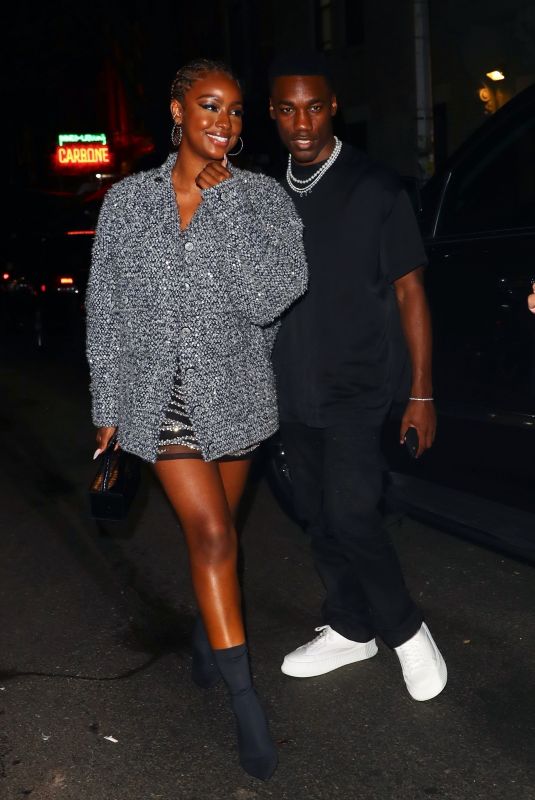 JUSTINE SKYE and Giveon at Carbone in New York 09/14/2021