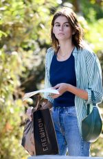 KAIA GERBER Heading to Erewhon Market in Los Angeles 09/19/2021