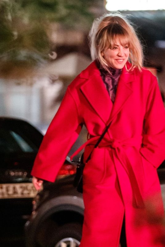 KALEY CUOCO on the Set of The Flight Attendant in Berlin 09/10/2021