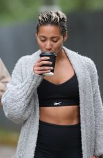 KAREN HAUER Out for Lunch and Coffee in London 09/27/2021