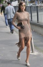KARINA NIGAY Arrives at Fendi Fashion Show in Milan 09/22/2021