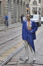 KARINA NIGAY at Ermanno Scervino Fashion Show in Milan 09/25/2021