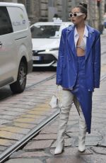KARINA NIGAY at Ermanno Scervino Fashion Show in Milan 09/25/2021