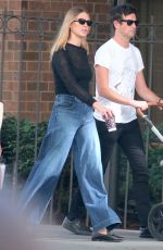 KARLIE KLOSS and Joshua Kushner Out with Their Baby at Washington Square Park in New York 09/11/2021