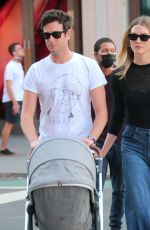 KARLIE KLOSS and Joshua Kushner Out with Their Baby at Washington Square Park in New York 09/11/2021