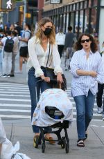 KARLIE KLOSS Out with her Baby in New York 09/10/2021