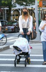 KARLIE KLOSS Out with her Baby in New York 09/10/2021