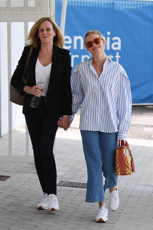 KATE BOSWORTH and Her Mother Arrives in Venice 08/31/2021