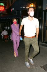 KATE HUDSON Leaves Carbone in New York 09/08/2021