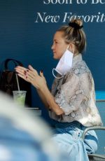 KATE HUDSON Out for Drink while Shopping in Pacific Palisades 09/25/2021