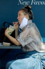 KATE HUDSON Out for Drink while Shopping in Pacific Palisades 09/25/2021