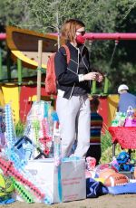 KATE MARA and Jamie Bell Riding Carousel in Los Feliz 09/20/2021