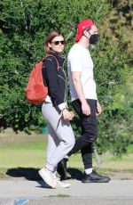 KATE MARA and Jamie Bell Riding Carousel in Los Feliz 09/20/2021