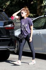 KATE MARA Out at Griffith Park in Los Feliz 09/07/2021