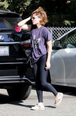 KATE MARA Out at Griffith Park in Los Feliz 09/07/2021