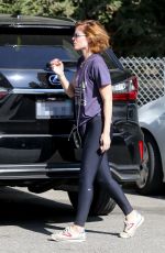 KATE MARA Out at Griffith Park in Los Feliz 09/07/2021