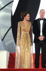KATE MIDDLETON and Prince William at No Time to Die World Premiere at Royal Albert Hall in London 09/28/2021