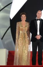 KATE MIDDLETON and Prince William at No Time to Die World Premiere at Royal Albert Hall in London 09/28/2021