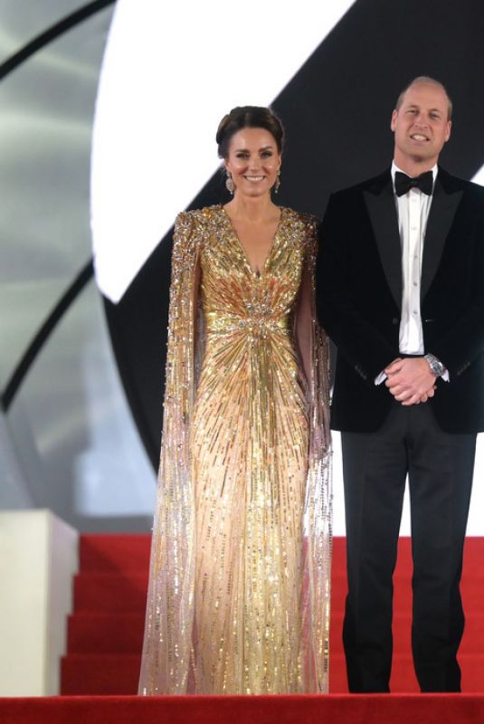 KATE MIDDLETON and Prince William at No Time to Die World Premiere at Royal Albert Hall in London 09/28/2021