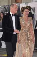 KATE MIDDLETON at No Time to Die Premiere in London 09/28/2021