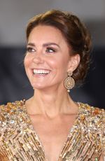 KATE MIDDLETON at No Time to Die Premiere in London 09/28/2021