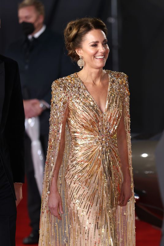 KATE MIDDLETON at No Time to Die Premiere in London 09/28/2021