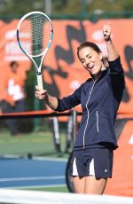 KATE MIDLETON and EMMA RADUCANU Playing Tennis in London 09/24/2021