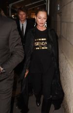 KATE MOSS Leaves Fendace Afterparty at Milan Fashion Week 09/26/2021