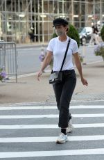 KATIE HOLMES Leaves a Nail Salon in New York 09/11/2021