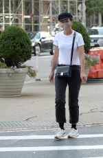 KATIE HOLMES Leaves a Nail Salon in New York 09/11/2021