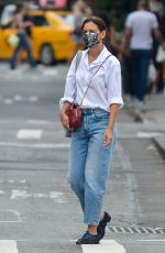 KATIE HOLMES Out and About in New York 08/30/2021
