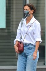 KATIE HOLMES Out and About in New York 08/30/2021
