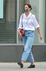 KATIE HOLMES Out and About in New York 08/30/2021