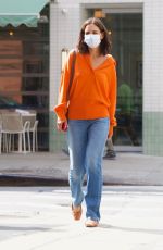 KATIE HOLMES Out and About in New York 09/08/2021