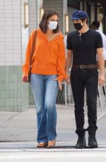 KATIE HOLMES Out and About in New York 09/08/2021