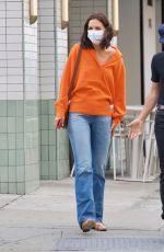 KATIE HOLMES Out and About in New York 09/08/2021