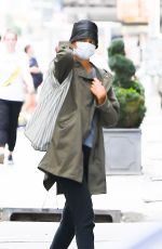 KATIE HOLMES Out in New York 09/16/2021