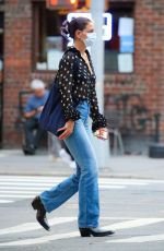 KATIE HOLMES Out in New York 09/23/2021