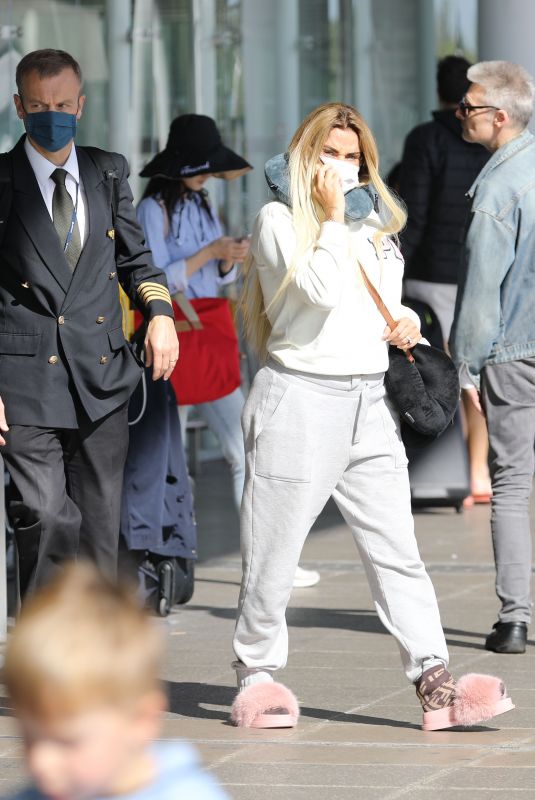 KATIE PRICE Arrives at Stanstead Airpor 09/24/2021