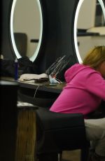 KATIE PRICE Getting Her Hair Extensions Done in Istanbul 09/23/2021