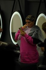 KATIE PRICE Getting Her Hair Extensions Done in Istanbul 09/23/2021