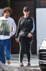 KATY PERRY Leaves Benny Blanco in Hollywood 09/28/2021