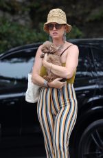 KATY PERRY Out at a Beach in Santa Barbara 08/31/2021