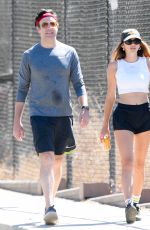 KEELEY HAZELL and Jason Sudeikis Out Hiking in Los Angeles 09/12/2021