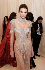 KENDALL JENNER at 2021 Met Gala in New York 09/13/2021